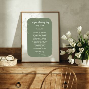 Personalised Engagement Gift Or Wedding Print, 10 of 12