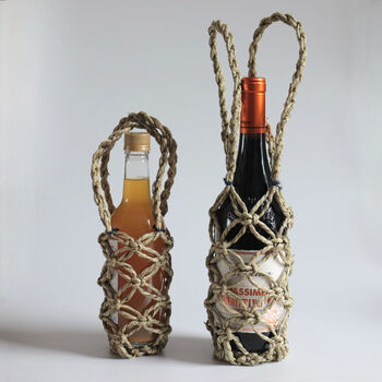 Japanese Tatami Rush Bottle Bag, 2 of 7