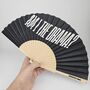 Handheld Am I The Drama In Black Folding Fan, thumbnail 3 of 3