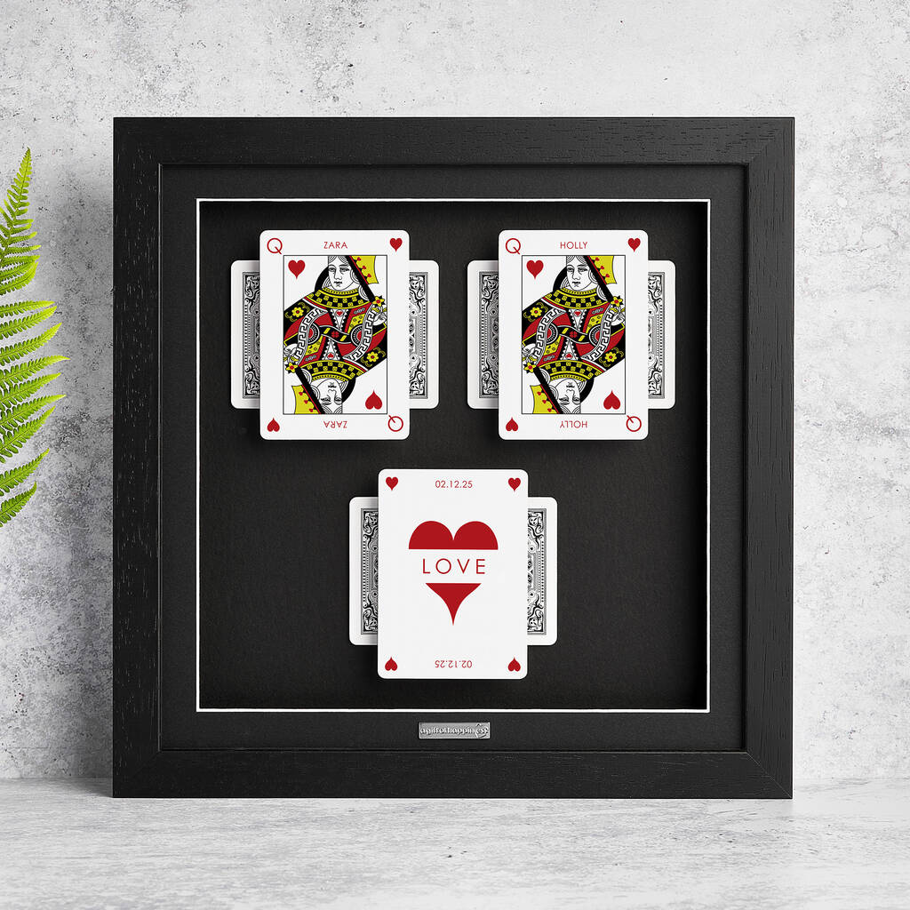 The Perfect Hand Queen And Queen Personalised Gift Frame, 1 of 12