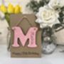 Personalised 13th Birthday Letter Wooden Keepsake Card, thumbnail 1 of 6