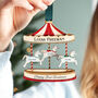 First Christmas Carousel Wooden Hanging Decoration, thumbnail 1 of 4
