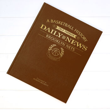 Brooklyn Nets Personalised Nba Basketball Gift Newspaper Book, 8 of 10