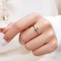 Sterling Silver Natural Amethyst Oval Ring, thumbnail 6 of 11