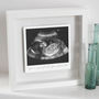 Pregnancy Announcement Framed Floating Metal Scan Photo, thumbnail 2 of 5