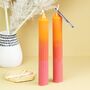 Ombre Ribbed Pillar Candle, thumbnail 2 of 8