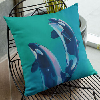 Orca Arctic Animals Organic Cushion, 9 of 10