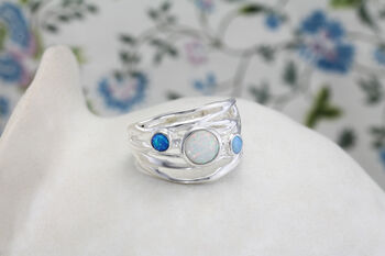 Trio Of Opal Statement Ring, 4 of 7