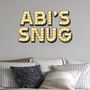 Personalised Light Up Letters Effect Wall Sticker, thumbnail 1 of 4