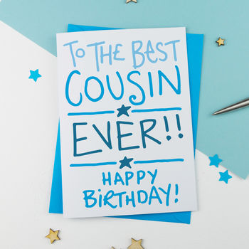Cousin Birthday Card, 2 of 2