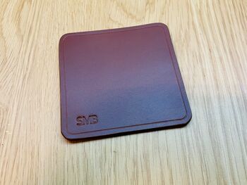 Personalised Leather Coaster, Conker Brown, 8 of 11