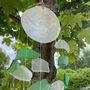Shell And Glass Wind Chime Green And White, thumbnail 2 of 7