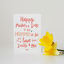 Mummy To Be Mother's Day Card From The Bump, thumbnail 3 of 5