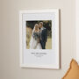 Custom Photo And Caption Cotton Anniversary Print, thumbnail 1 of 3