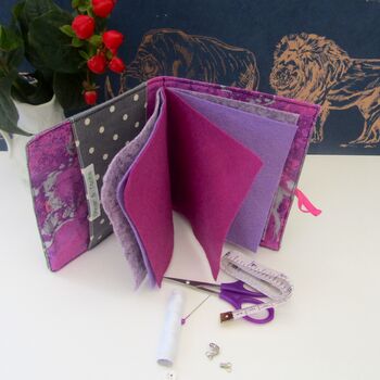Personalised Dotty Flowers Needle And Sewing Case, 3 of 10