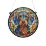 Dachshund Wirehaired Stained Glass Effect Suncatcher, thumbnail 2 of 3
