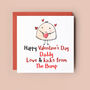 Happy Valentine's Day Daddy Love From The Bump Card, thumbnail 1 of 3