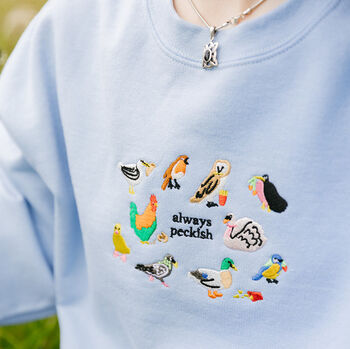 Always Peckish Embroidered Sweatshirt, 11 of 11