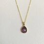 18ct Gold Plated Amethyst Necklace, thumbnail 3 of 3