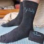 Personalised Daddy Socks Fathers Day Gift, thumbnail 2 of 3