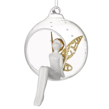 Christmas Angel In Open Glass Bauble, 2 of 4