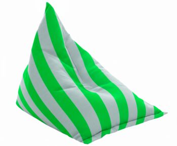 Hand Painted And Re Purposed Linen Stripe Bean Bag Chair, 6 of 12