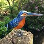 Hand Painted Metal Kingfisher, thumbnail 1 of 7