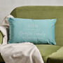 Personalised Family Christmas Velvet Cushion, thumbnail 2 of 3