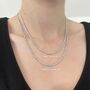 Sterling Silver Rope Chain Necklace, thumbnail 2 of 7