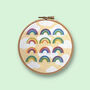Earthy Rainbow Abstract Embroidery Kit, thumbnail 1 of 7