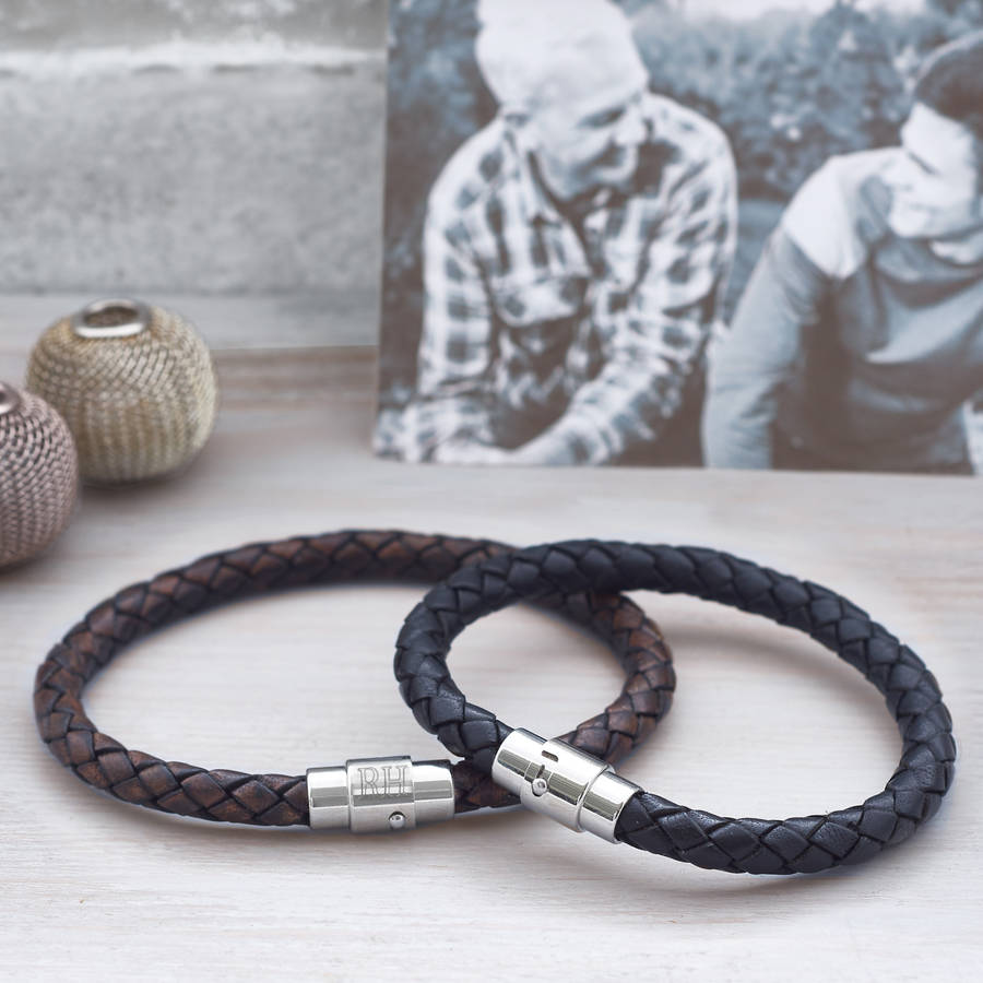 personalised 'father and son' bracelet set by hurleyburley man ...
