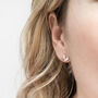 Sterling Silver Love Heart Studs, thumbnail 4 of 5