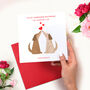 Cute Love Dogs Valentine's Day Card, thumbnail 1 of 5