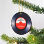 Personalised Vinyl Record Christmas Tree Decoration, thumbnail 3 of 5