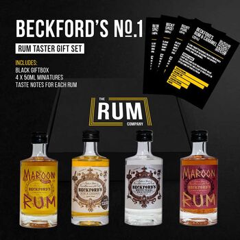 Beckford's Rum Taster Set Gift Box One, 5 of 5