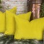 Sunshine Yellow Velvet Cushion, thumbnail 11 of 12