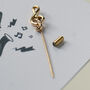 Treble Clef Silver Or Gold Lapel Pin, thumbnail 7 of 11