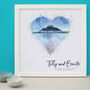 Personalised Watercolour Engagement Framed Print, thumbnail 5 of 10