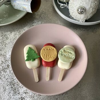 Personalised Christmas Trio Of Cakesicles, 7 of 12
