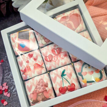 Valentine's Day Biscuits Gift Box, Nine Biscuits, 7 of 12