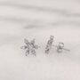 Sterling Silver Christmas Snowflake Earrings, thumbnail 4 of 10