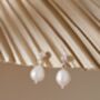 Sterling Silver Freshwater Pearl Ball Earrings, thumbnail 5 of 7