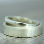 Recycled White Gold Personalised Wedding Band, 3mm Wide, thumbnail 6 of 6