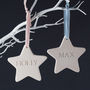 Baby's First Ceramic Star Hanging Decoration, thumbnail 1 of 4