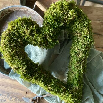 Moss Heart Wreath Hanging, 5 of 11