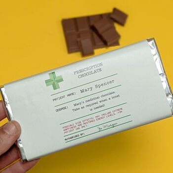 Personalised Prescription Chocolate Bar, 2 of 2