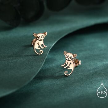 Sterling Silver Bush Baby Earrings, 5 of 12