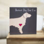 Golden Retriever Dog Dad Birthday Card, thumbnail 1 of 4