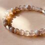 Grey Banded Agate Gemstone Bracelet, thumbnail 2 of 5