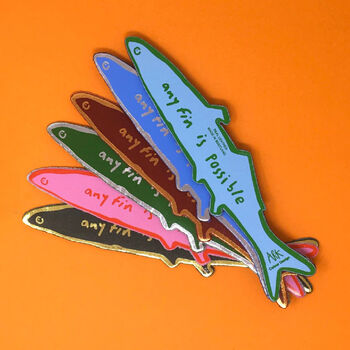 Handmade Leather Fish Bookmark, 2 of 11